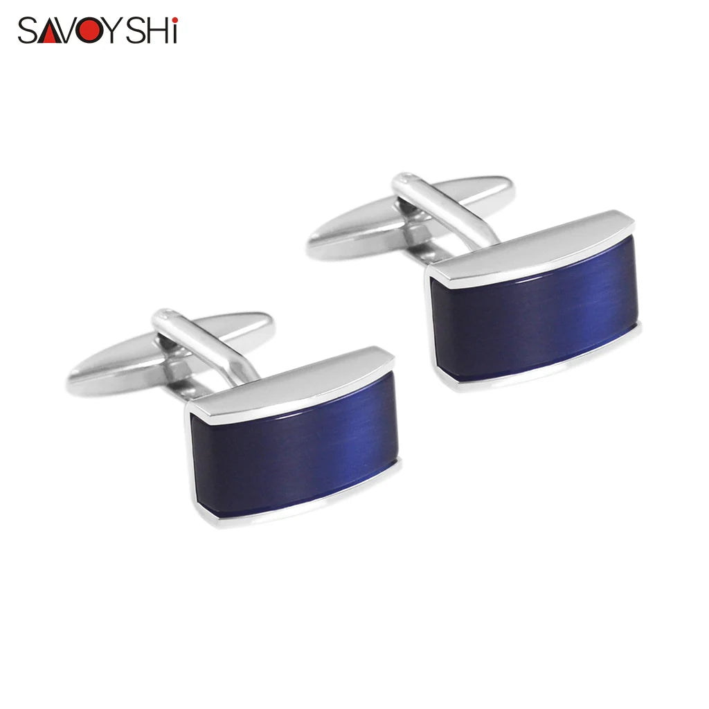 Men's Blue Opal Stone Cufflinks | The Daily Drop