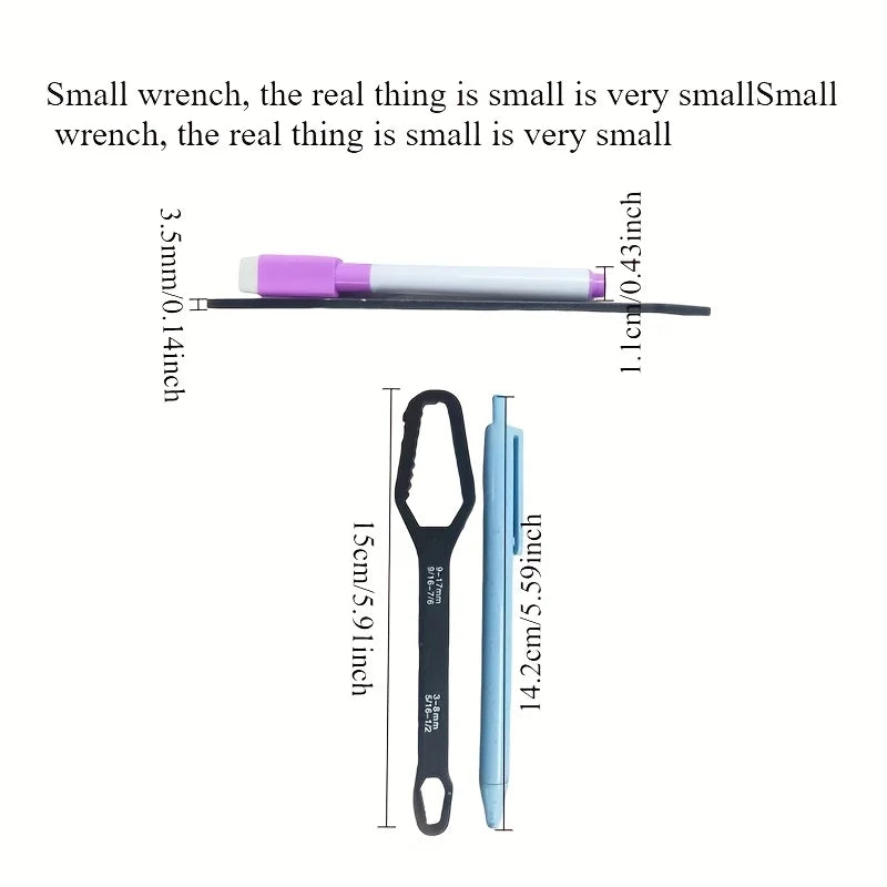 Universal Double-Ended Ratchet Wrench – Self-Tightening Adjustable 3–17mm