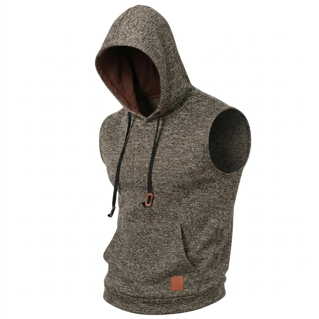 Unisex Sleeveless Hoodie Vest – Lightweight Relaxed Fit Hooded Tank Top