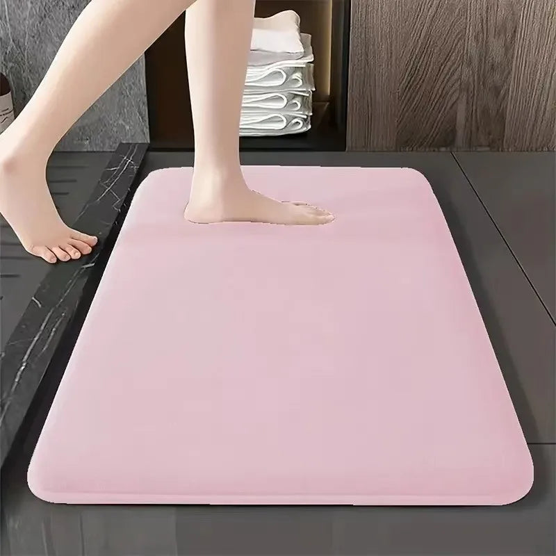 Alfombra de baño de color liso - Antideslizante y absorbente (3 tamaños)
