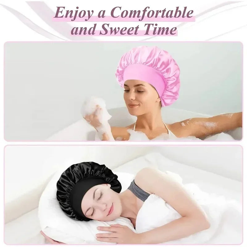 Satin Silk Sleep Bonnet for Hair Protection