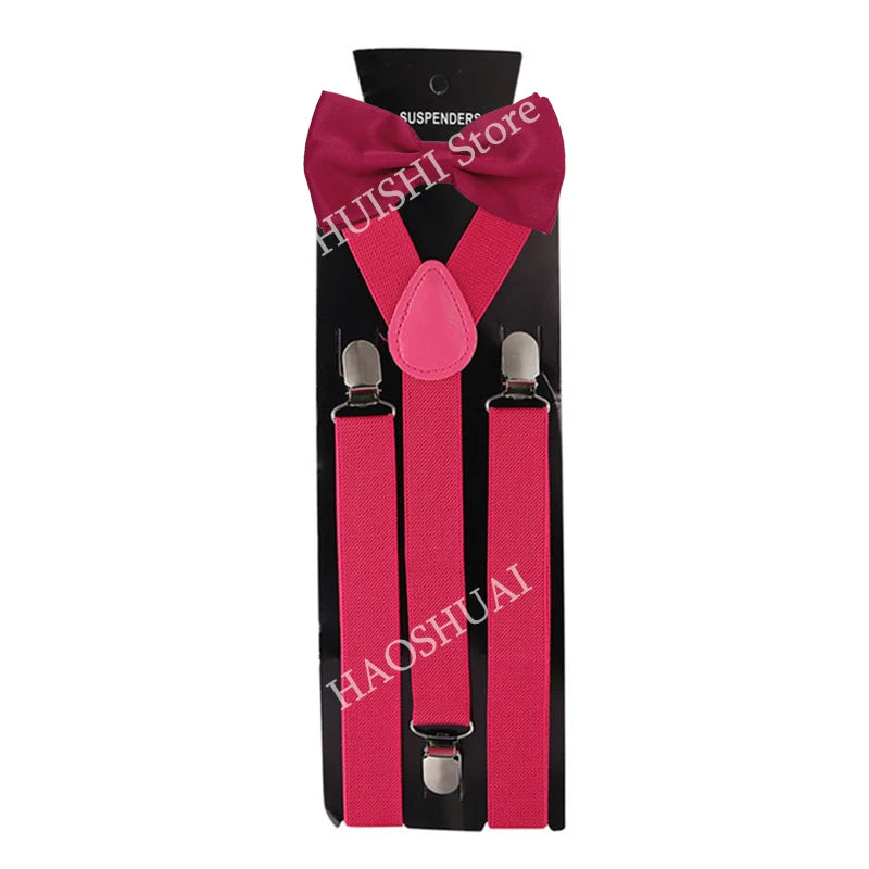 Unisex Elastic Suspenders with Bow Tie Option | The Daily Drop