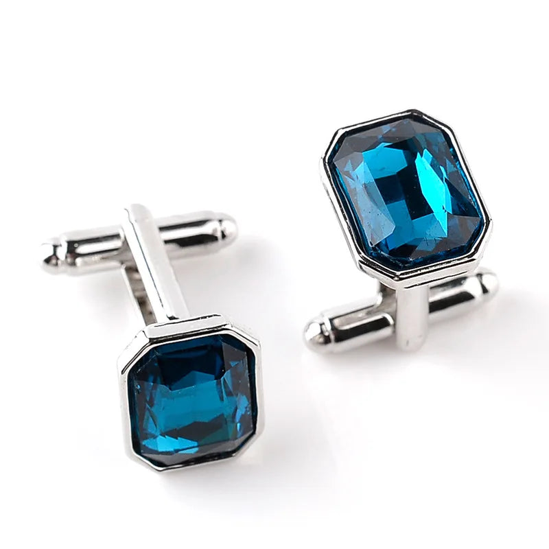 Men's Colorful Crystal Cufflinks | The Daily Drop