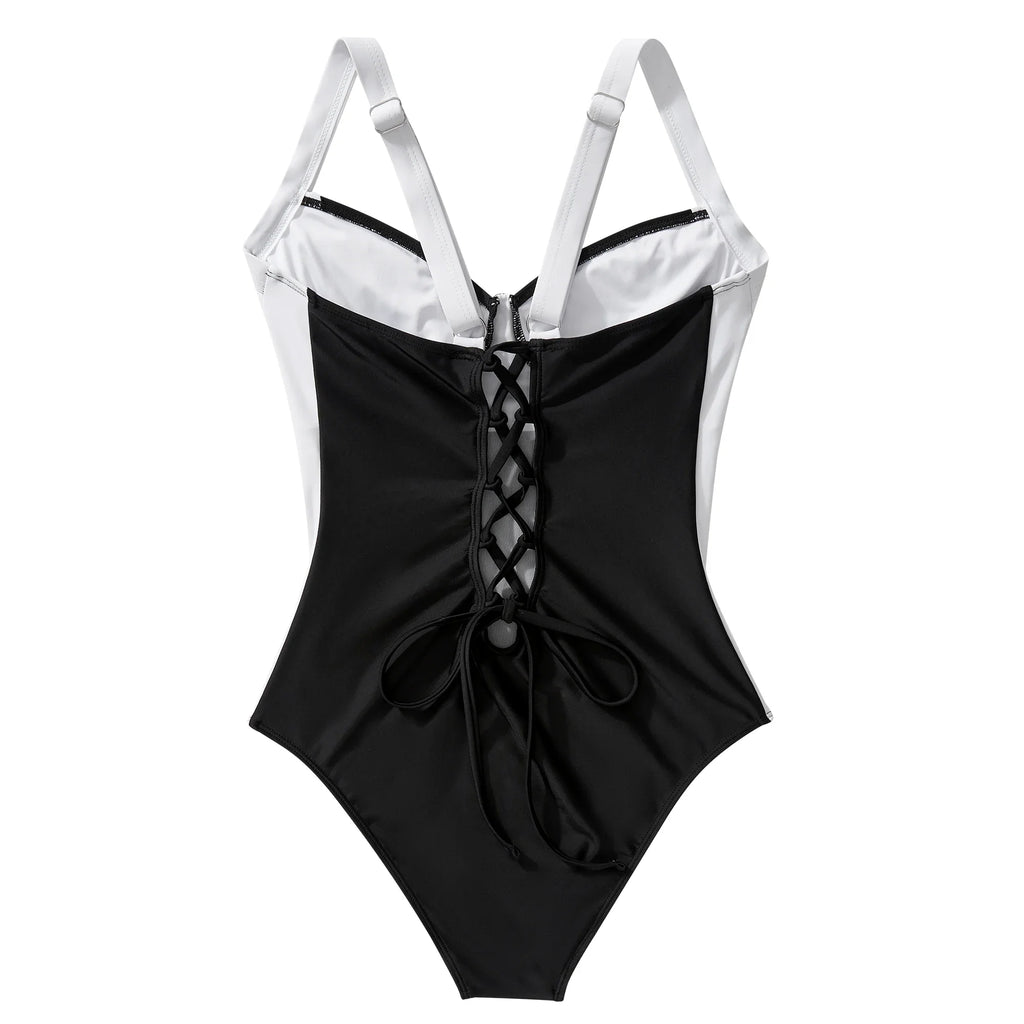 Tummy Control One-Piece Swimsuit – Sling Shaping Swimwear for Women