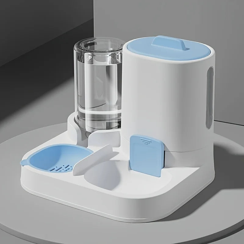 Dispensador y comedero de agua automático por gravedad para gatos – Antiderrames, gran capacidad