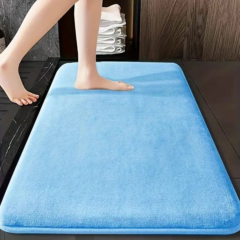 Alfombra de baño de color liso - Antideslizante y absorbente (3 tamaños)