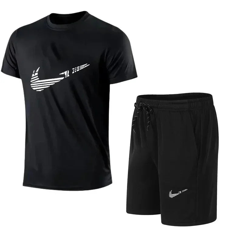 Conjunto de chándal de verano para hombre – Camiseta y pantalón corto