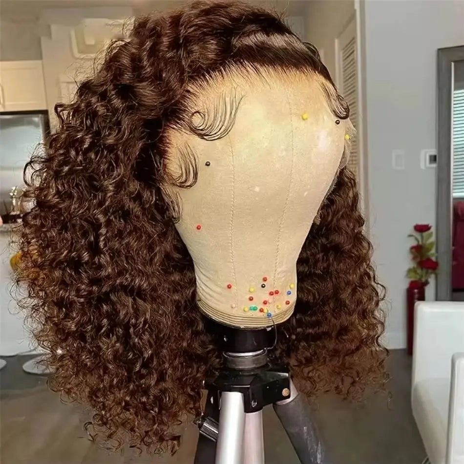 Deep Wave Lace Front Wig – 250% Density | Brazilian Human Hair | 13x4, 13x6 & 5x5