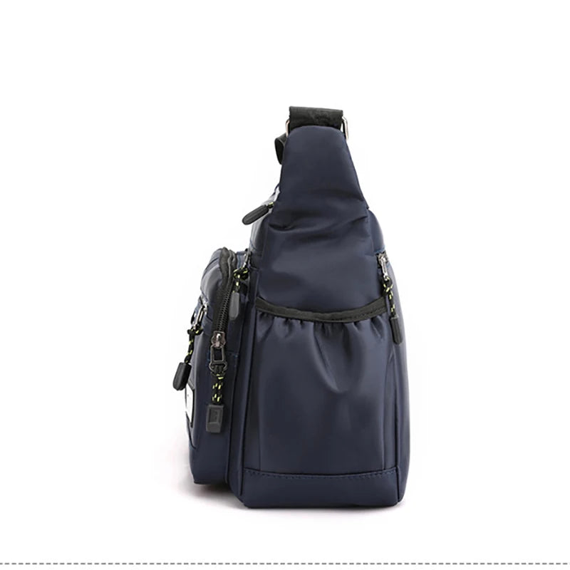 Oxford Shoulder Bag — Large Capacity Multi-Pocket Crossbody Messenger Bag