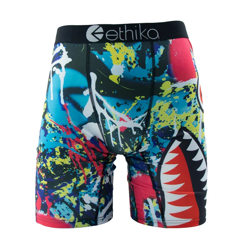 ETHIKA 1 Pieza Calzoncillos Bóxer Hombre Malla Transpirable Entrepierna Bóxers Hombre Tallas Grandes S-3XL Bañador Hombre Bóxers Hombre