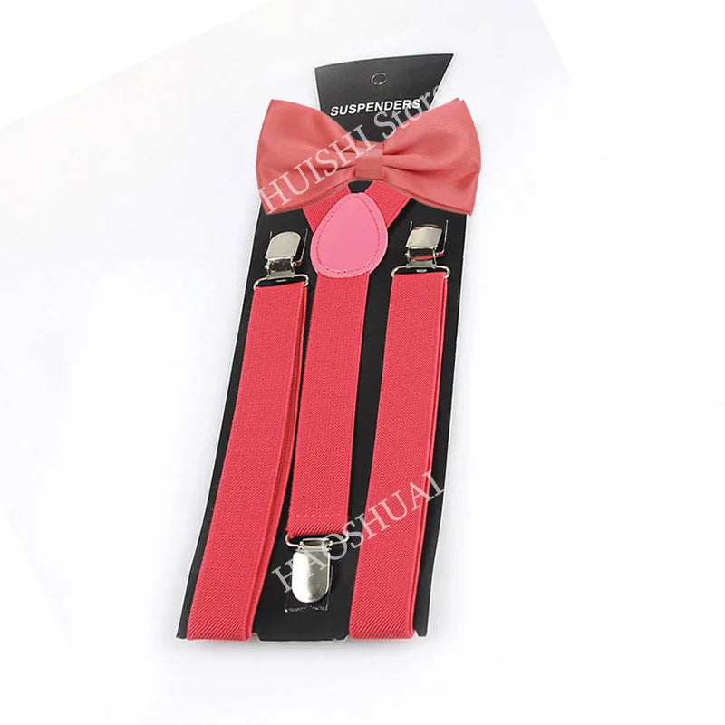 Unisex Elastic Suspenders with Bow Tie Option | The Daily Drop