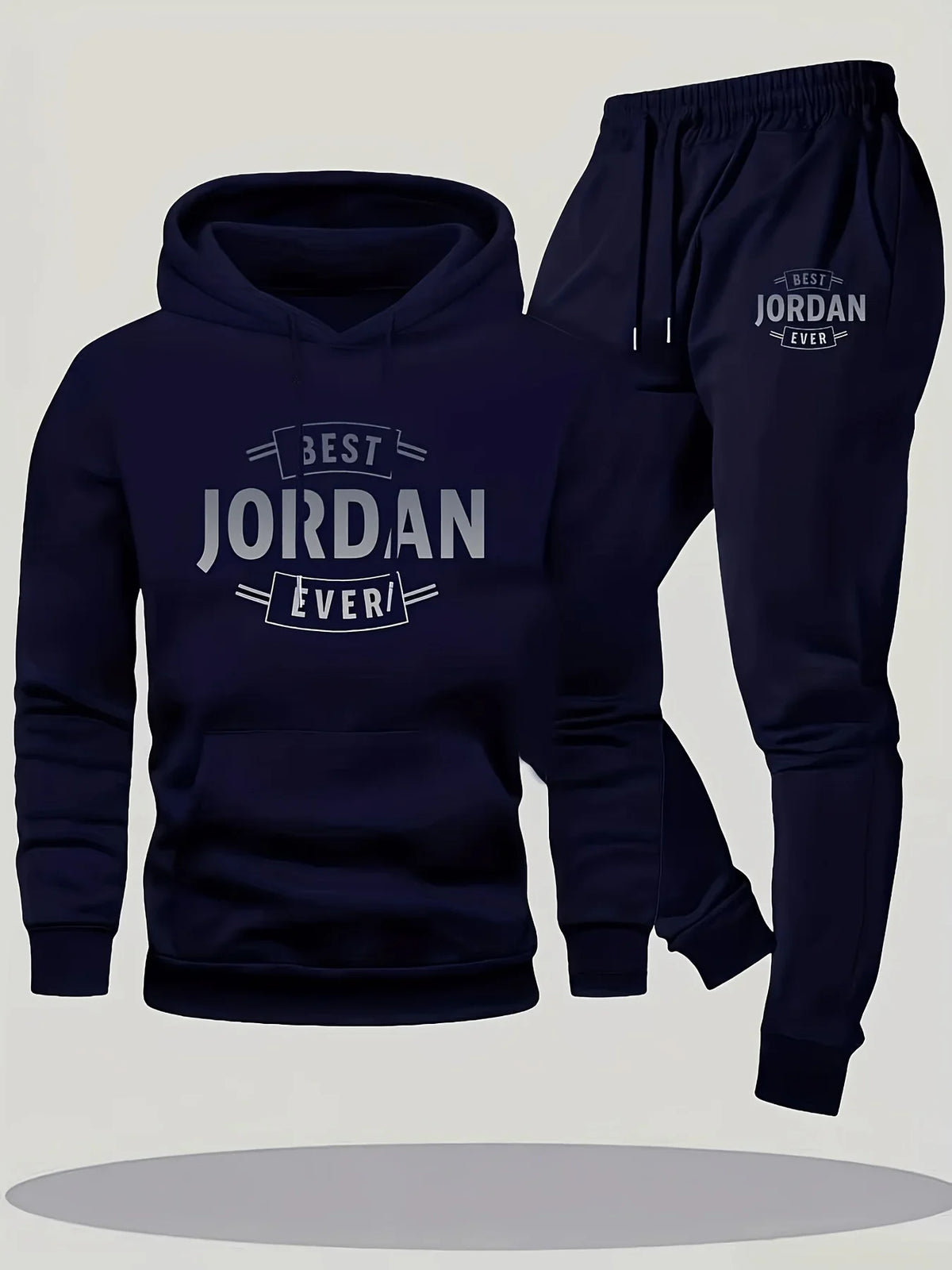 Fleece Hoodie & Drawstring Jogger Set
