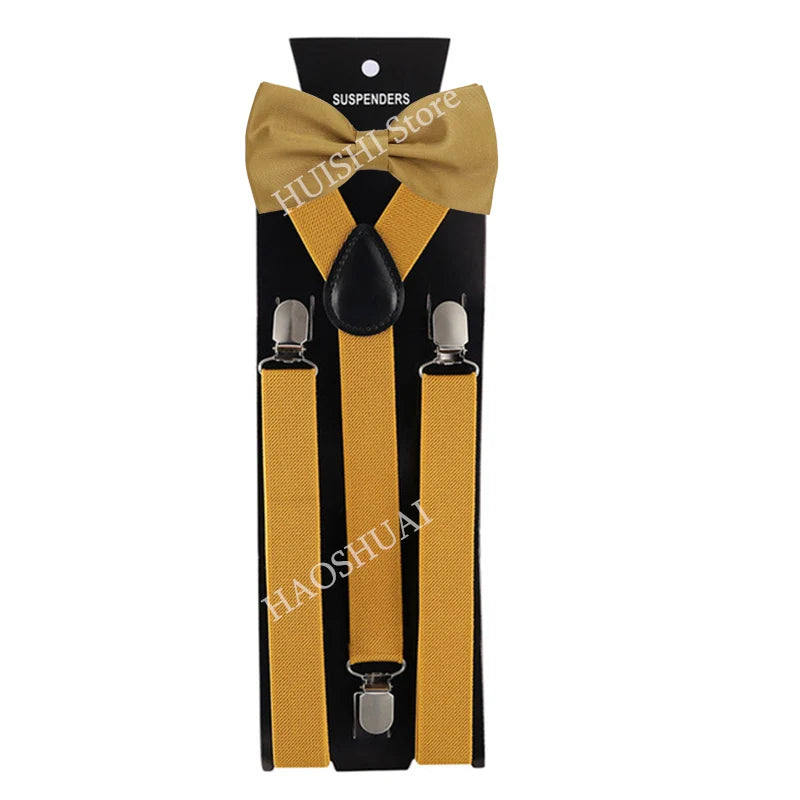 Unisex Elastic Suspenders with Bow Tie Option | The Daily Drop
