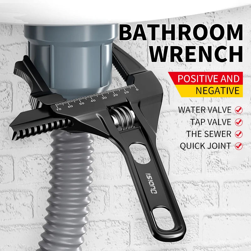 Multifunctional Adjustable Wrench – Large Opening Chrome-Vanadium Steel