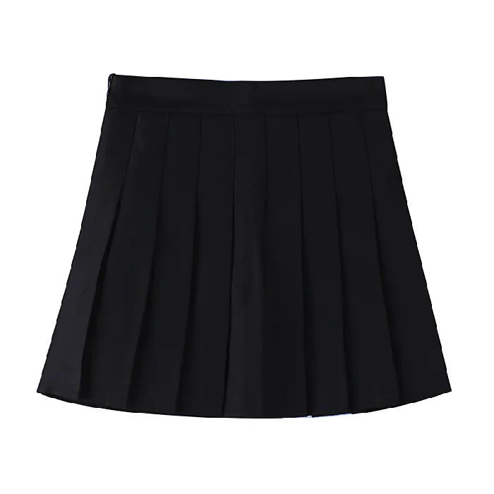 Women's High-Waist Pleated Mini Skirt