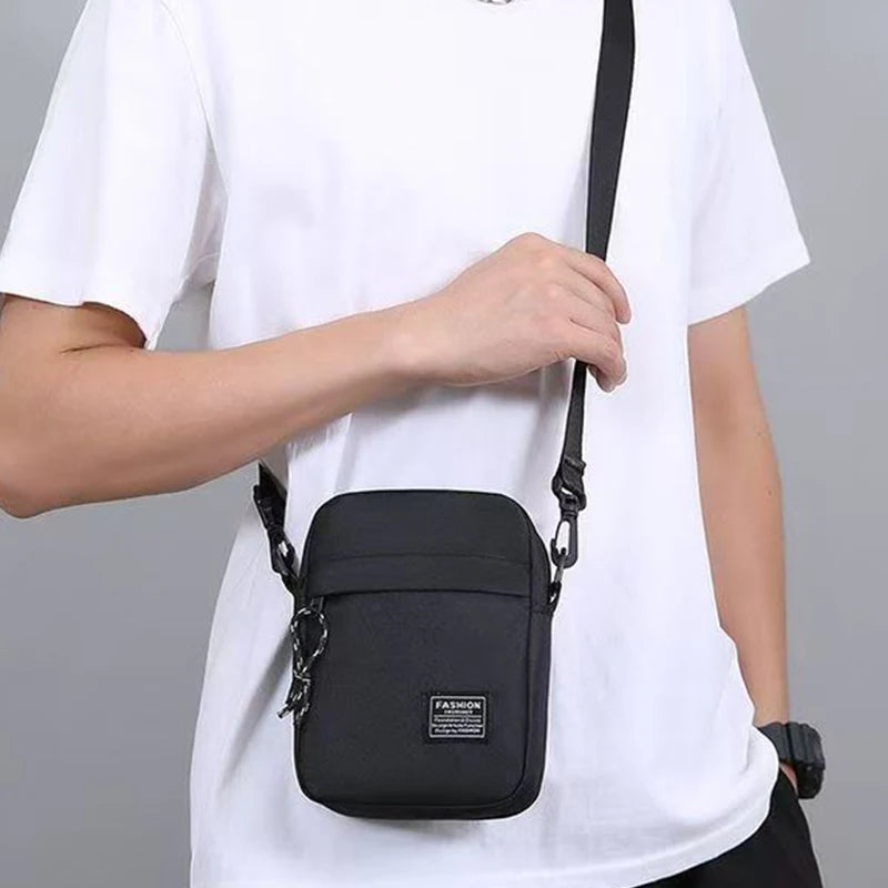 Oxford Fabric Crossbody Shoulder Bag — Lightweight Unisex Satchel for School & Daily Use