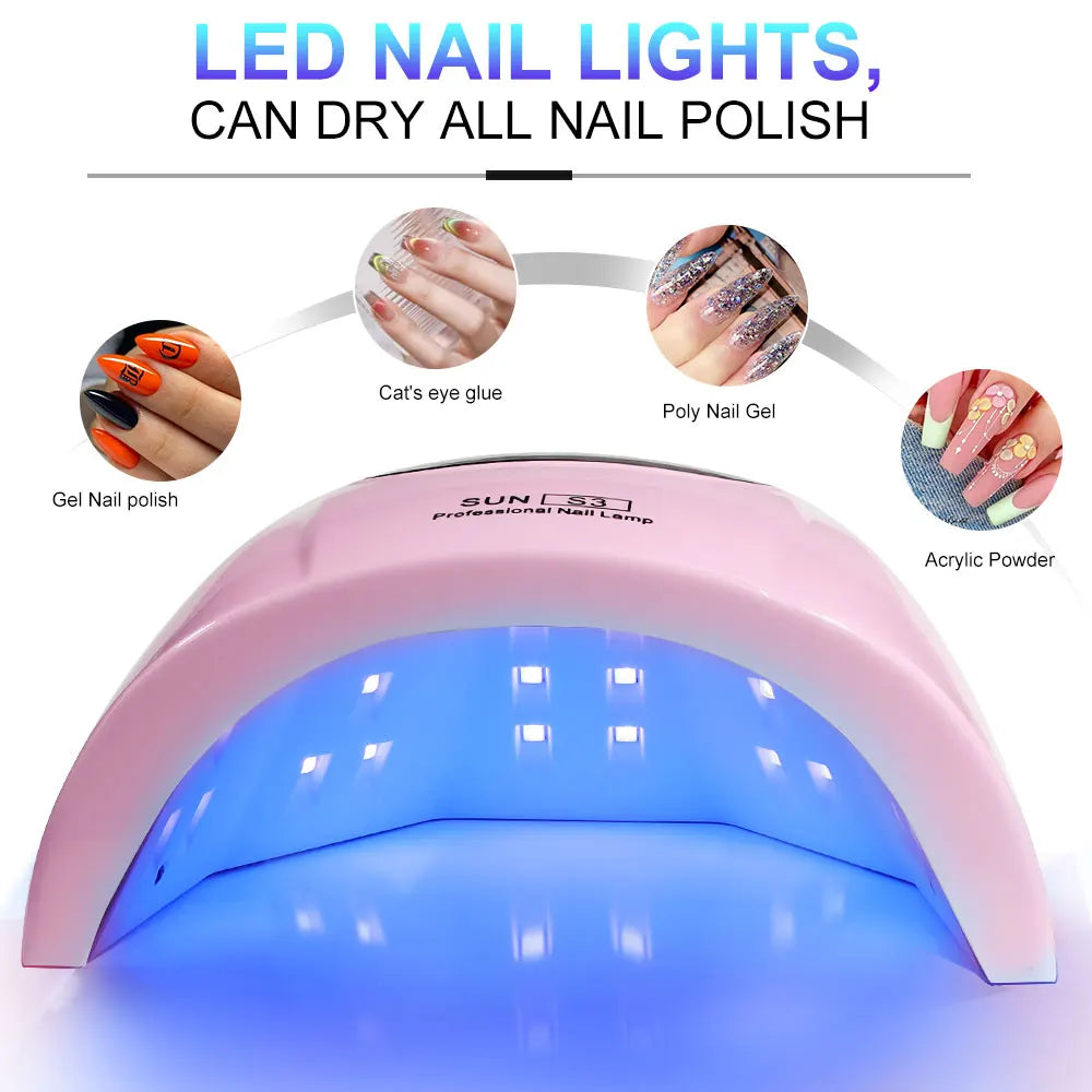24 LED UV Nail Lamp with LCD Display & Motion Sensing