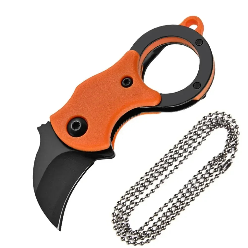 Mini Cuchillo de Bolsillo Llavero de Acero Inoxidable — Multiherramienta EDC Portátil