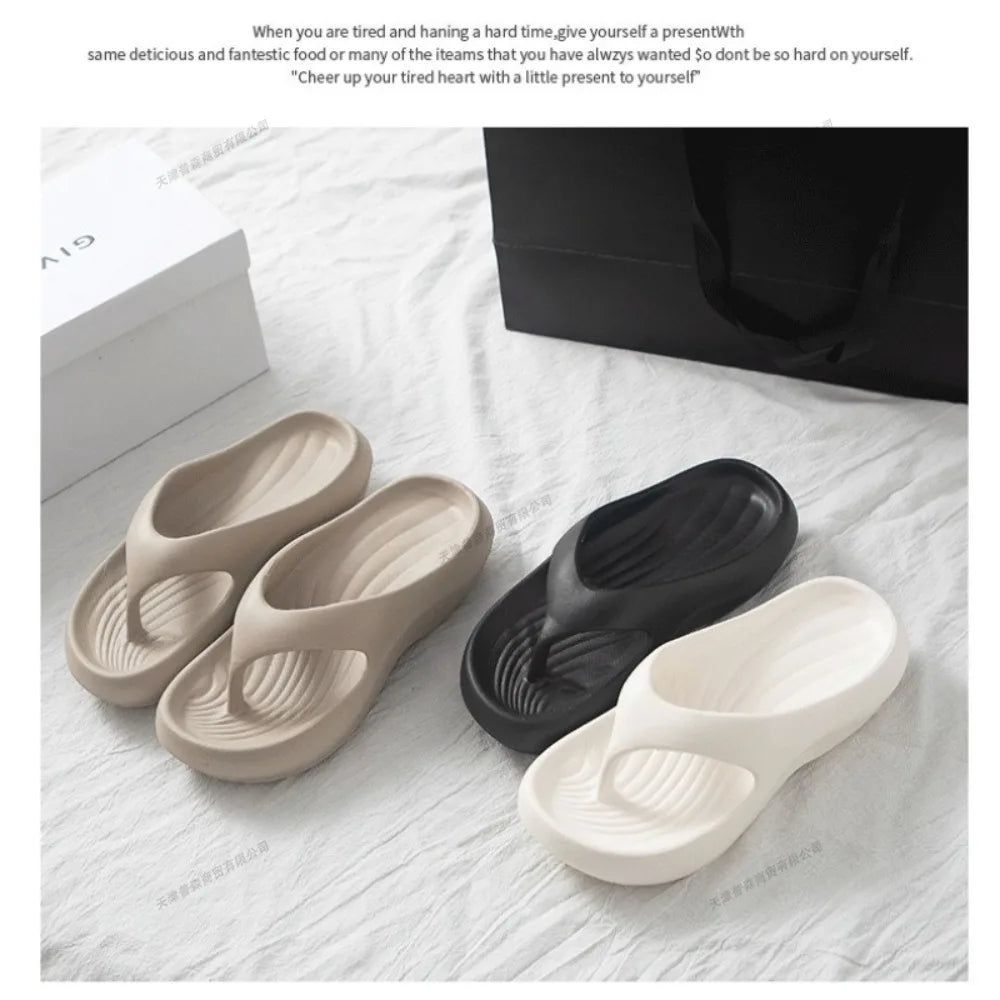 Women's Stylish EVA Flip Flops – Soft Anti-Slip Anti-Odor Summer Beach Sandals