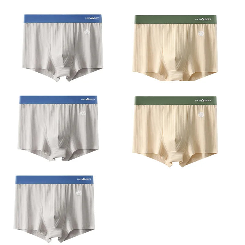 Calzoncillos bóxer a rayas para hombre – Ropa interior de ajuste cómodo, paquete de 5