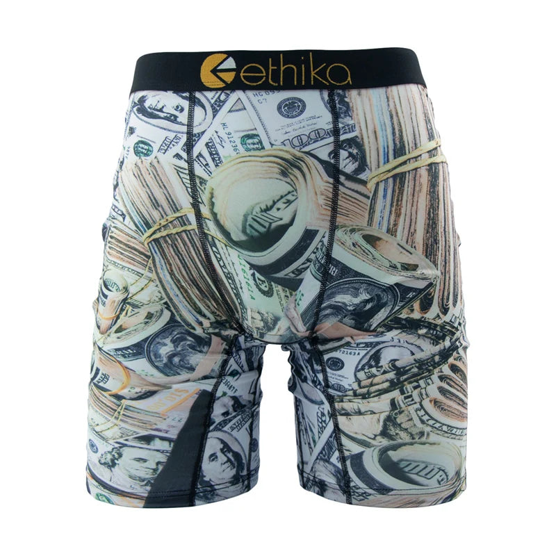 ETHIKA 1 Pieza Calzoncillos Bóxer Hombre Malla Transpirable Entrepierna Bóxers Hombre Tallas Grandes S-3XL Bañador Hombre Bóxers Hombre