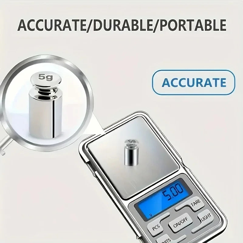 Mini Digital Pocket Scale – 500g / 0.01g High Precision Jewelry & Herb Scale