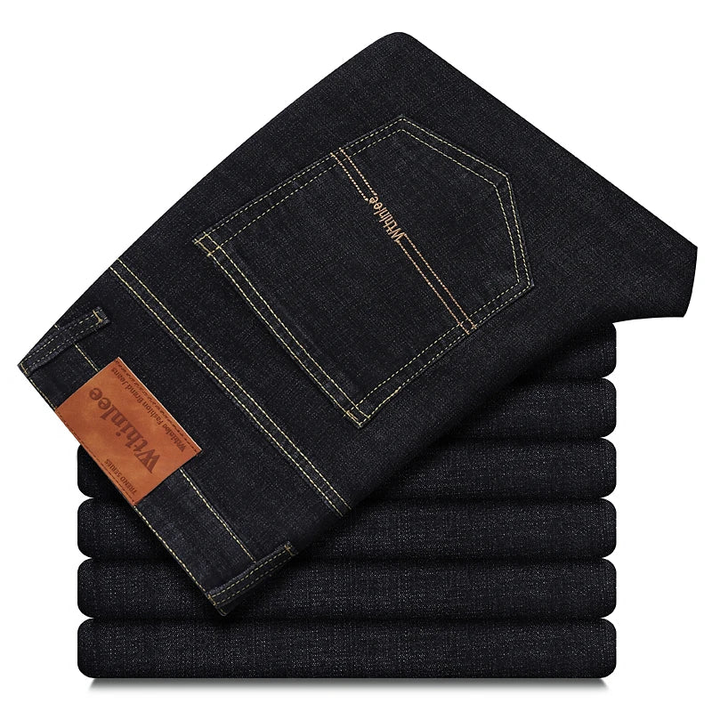 Unisex Stretch Straight Business Jeans