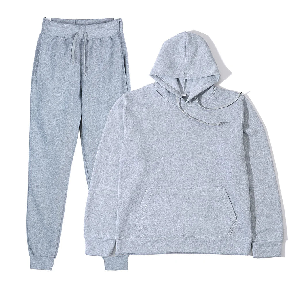 Conjunto de Sudadera con Capucha y Pantalones Deportivos de Moda