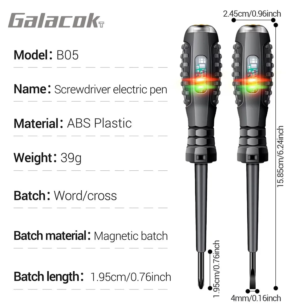 Electrician Test Screwdriver & Voltage Tester Pen