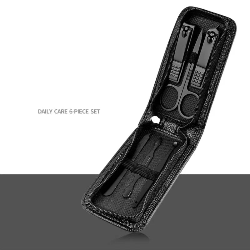 6-Piece Stainless Steel Nail Clipper Set – Men & Women Manicure Kit