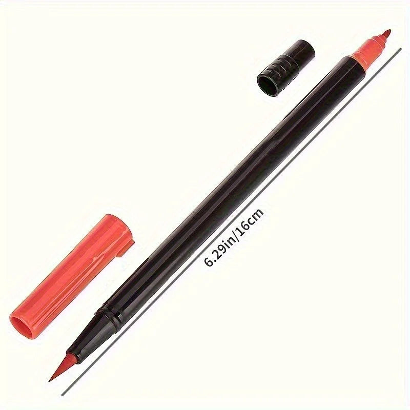 Double-Ended Watercolor Markers – 24-Color Art Set