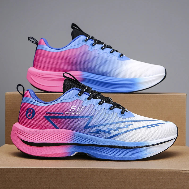 Zapatillas de Running de Hombre con Placa de Carbono | Zapatillas Unisex Antideslizantes con Amortiguación Suave