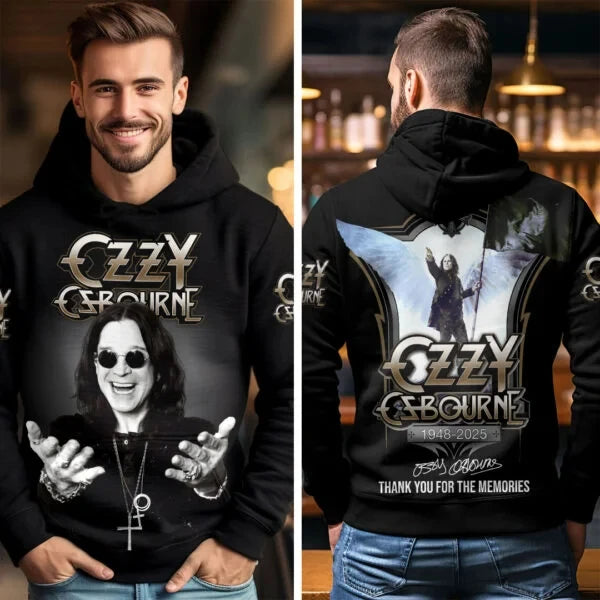 Ozzy Osbourne 3D Print Unisex Oversized Hoodie – Rock Band Fan Sweatshirt
