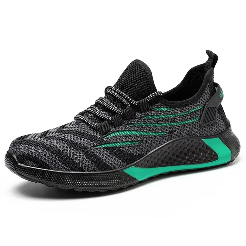 Zapatillas de seguridad con puntera de acero para mujer – Calzado de trabajo de punto colorido