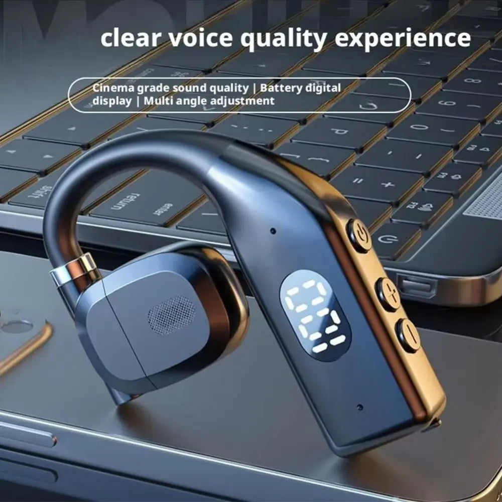 Bluetooth 5.4 Earhook Headset | Wireless Gaming & Business Headphones