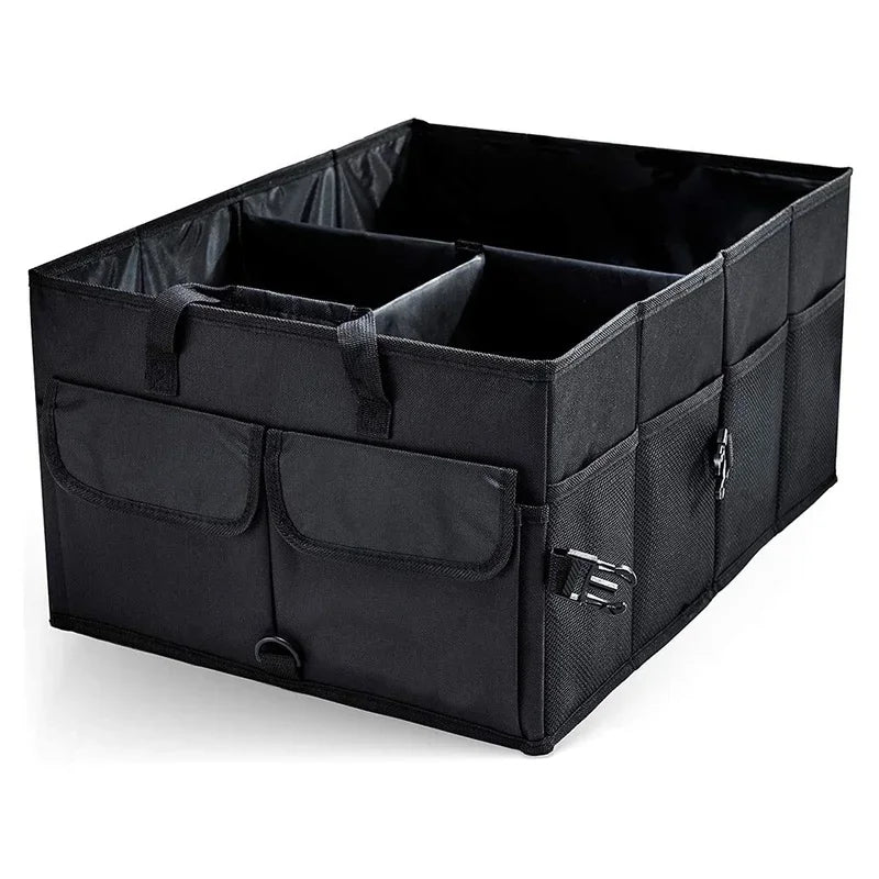 Organizador grande plegable para maletero de coche | Caja de almacenamiento de carga de Oxford ecológica