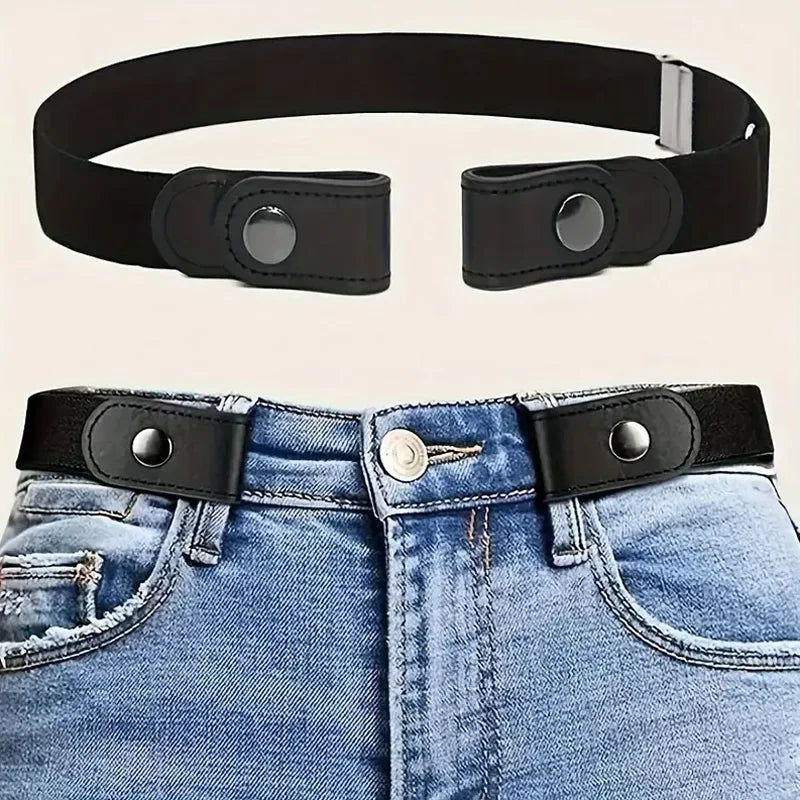 Traceless Invisible Elastic Belt – No-Show Waistband for Jeans & Pants | Unisex