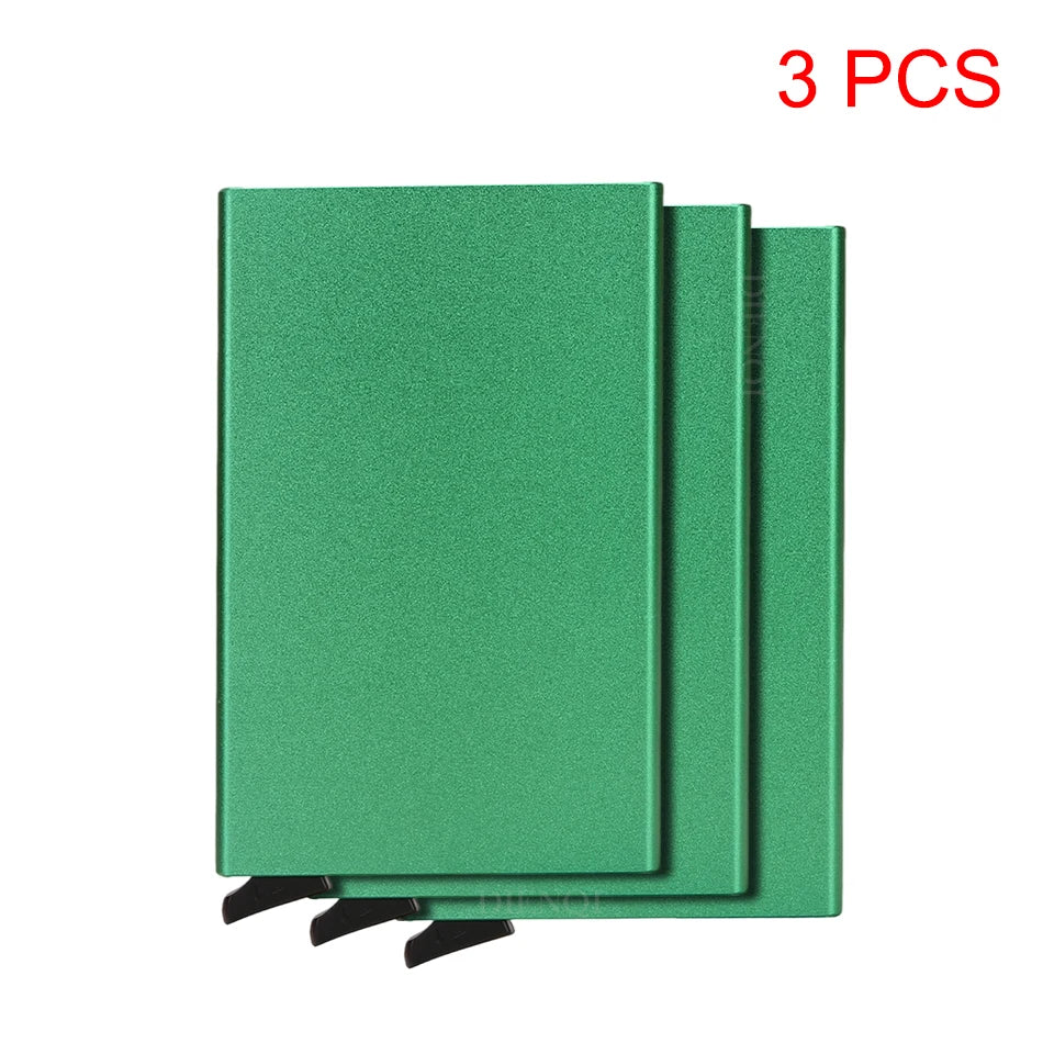 RFID Metal Pop-Up Wallet – Slim Minimalist Card Holder for Men & Women