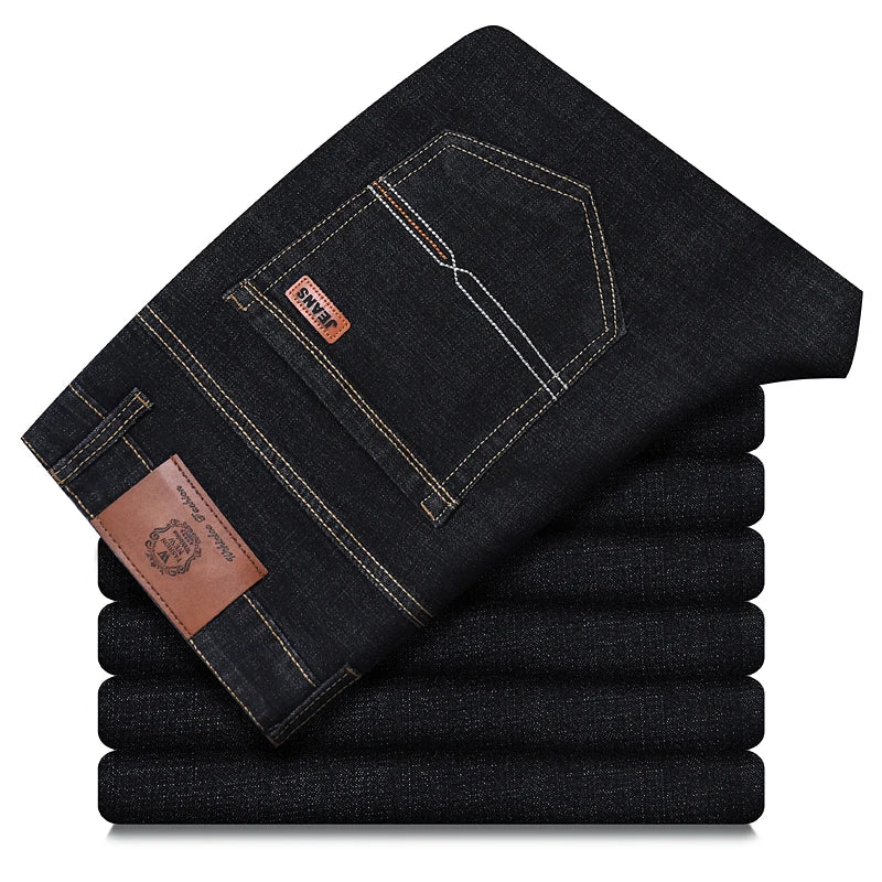 Unisex Stretch Straight Business Jeans