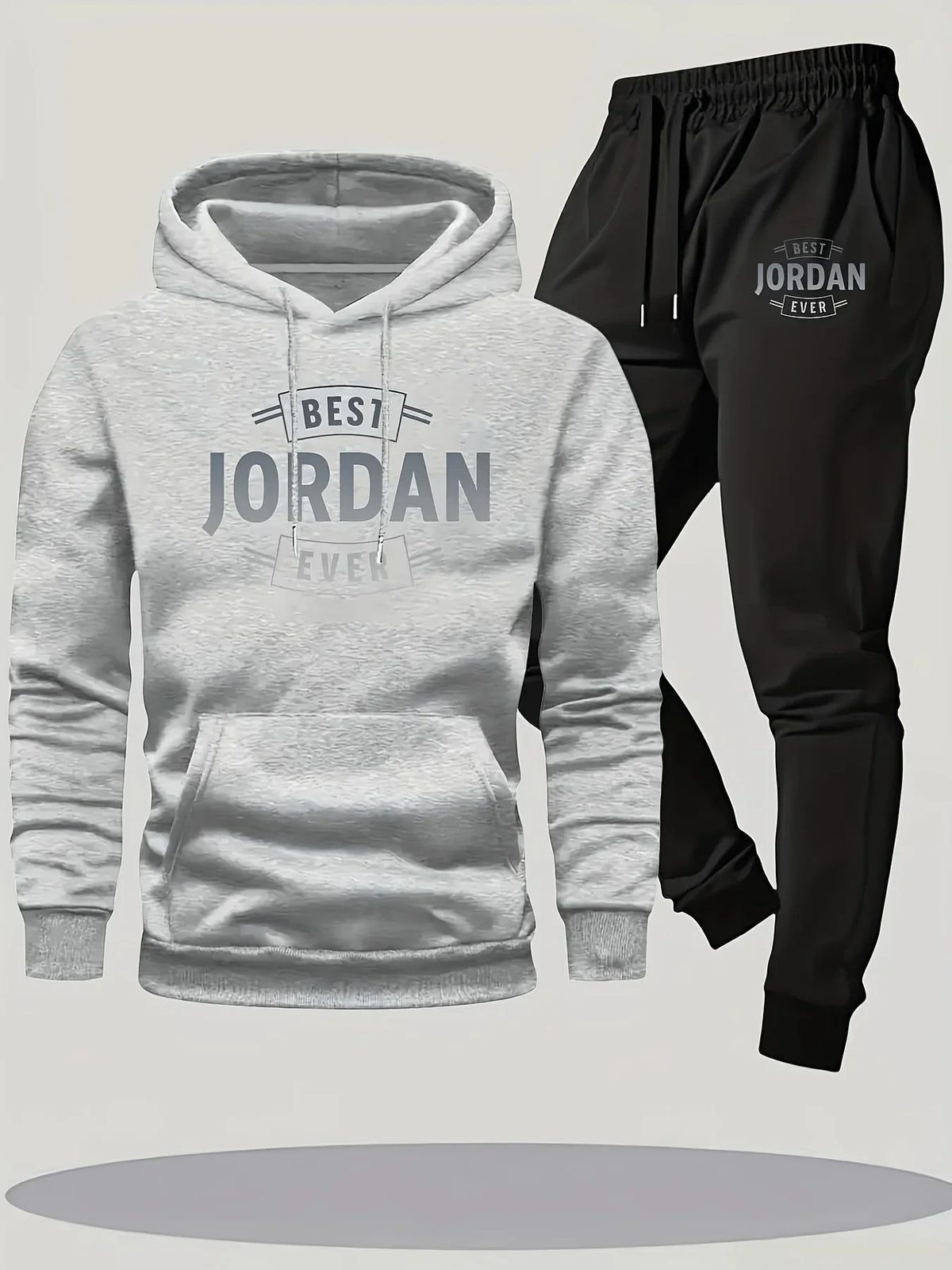 Fleece Hoodie & Drawstring Jogger Set