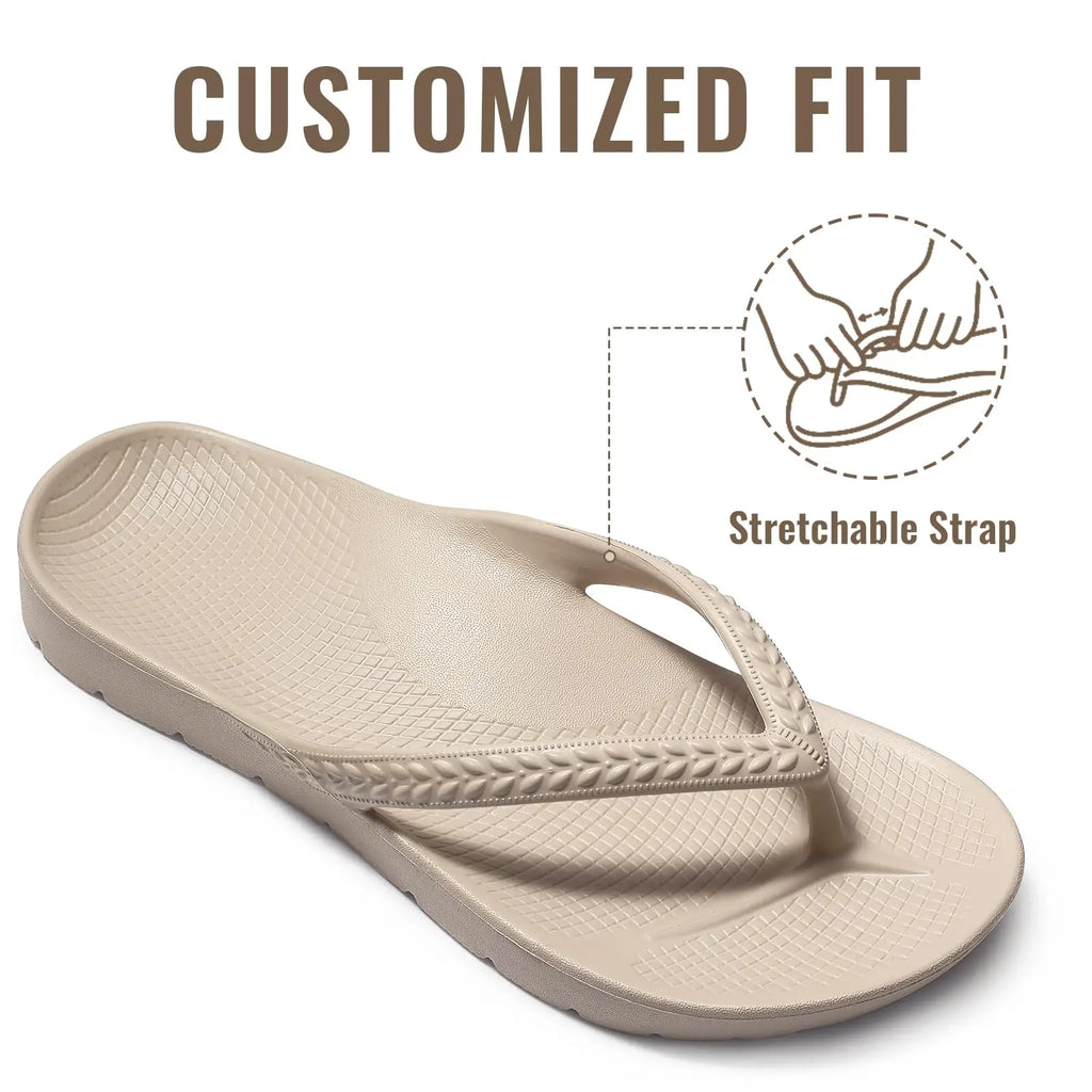Orthopedic Flip Flops for Women – Plantar Fasciitis Relief | Crestar EVA Sandals