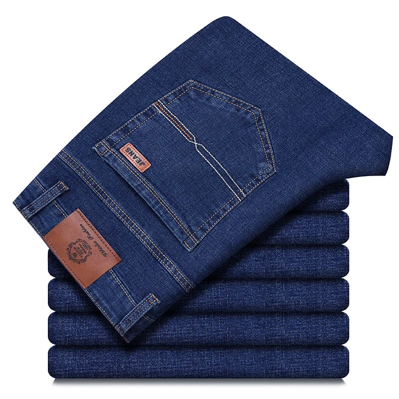 Unisex Stretch Straight Business Jeans