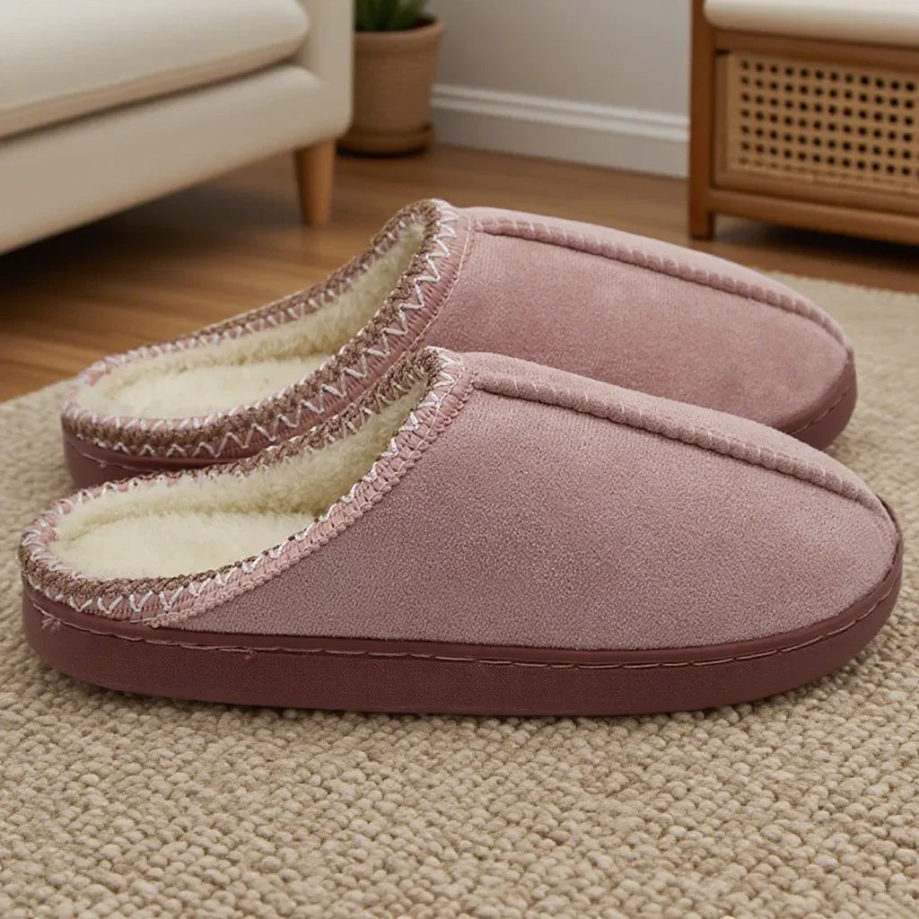 Pantuflas de algodón para otoño e invierno, suela gruesa antideslizante, cálidas, forradas de vellón, suela blanda para parejas