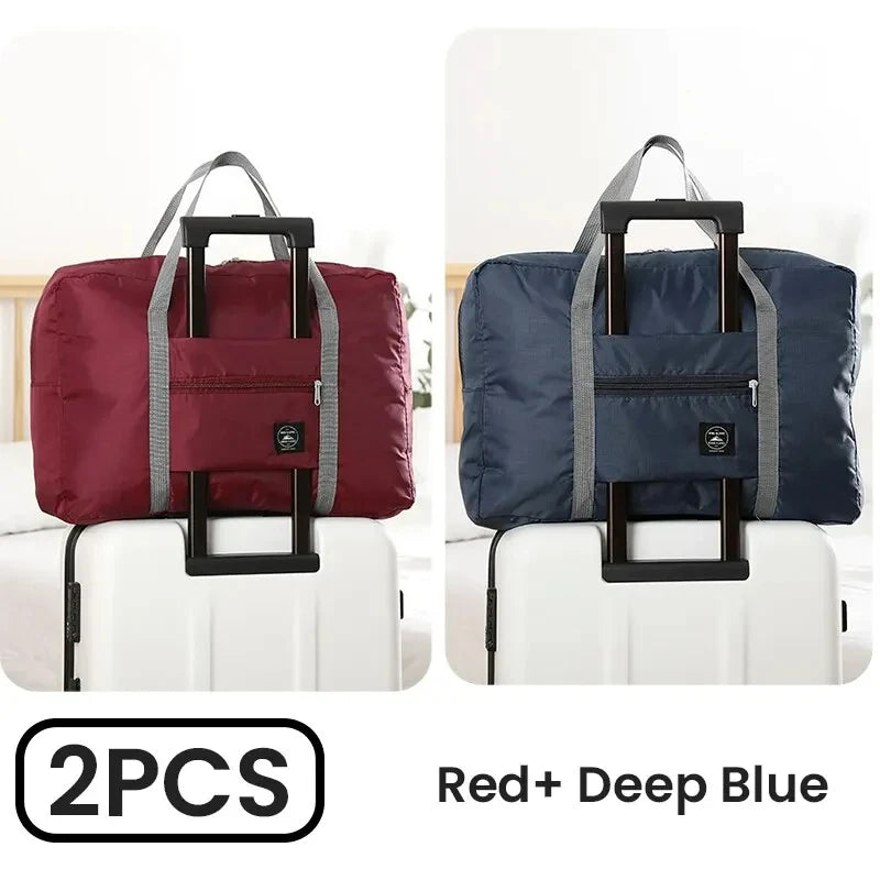 2-Pack Foldable Travel Duffel Bag