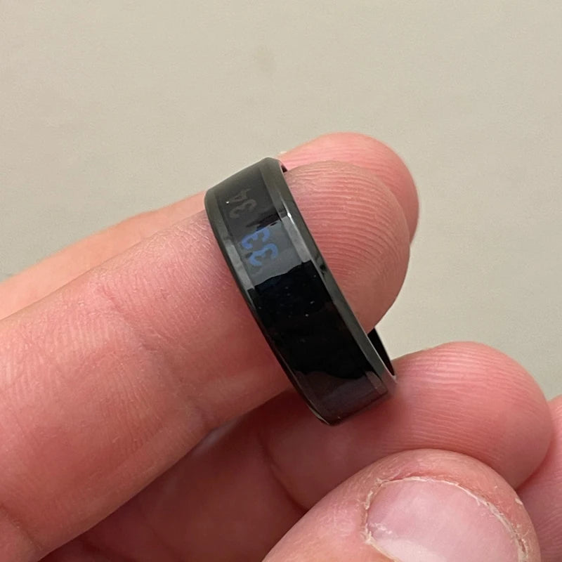 Smart Temperature-Sensitive Mood Ring | Stainless Steel | Waterproof