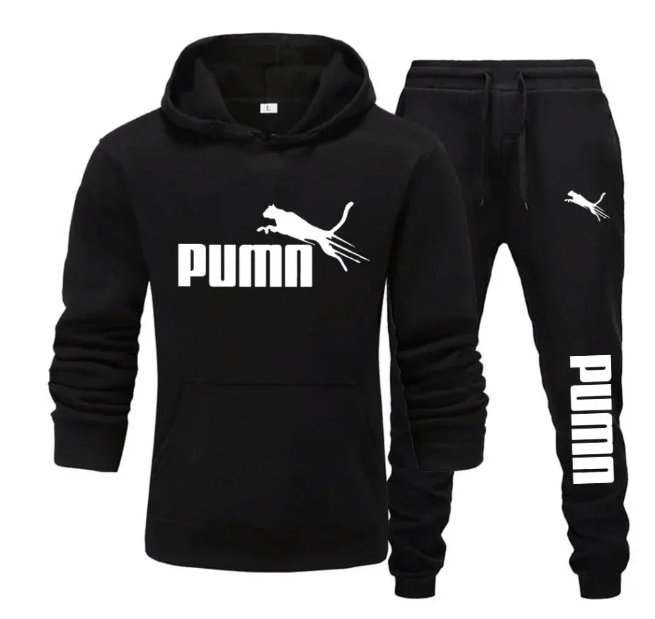 Conjunto de sudadera con capucha y pantalones deportivos para hombre