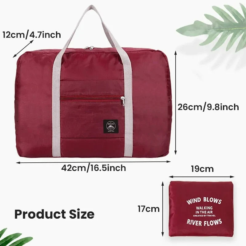 2-Pack Foldable Travel Duffel Bag