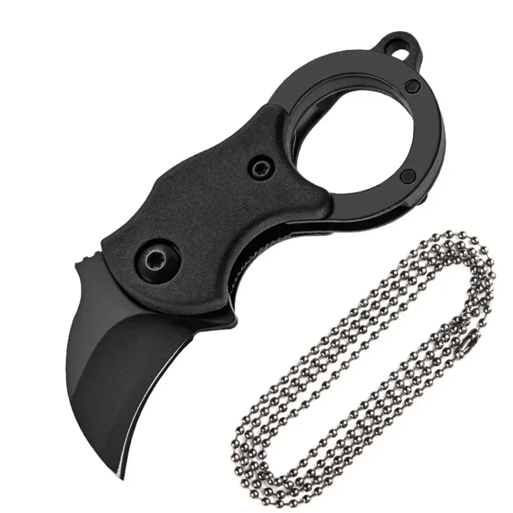 Mini Cuchillo de Bolsillo Llavero de Acero Inoxidable — Multiherramienta EDC Portátil