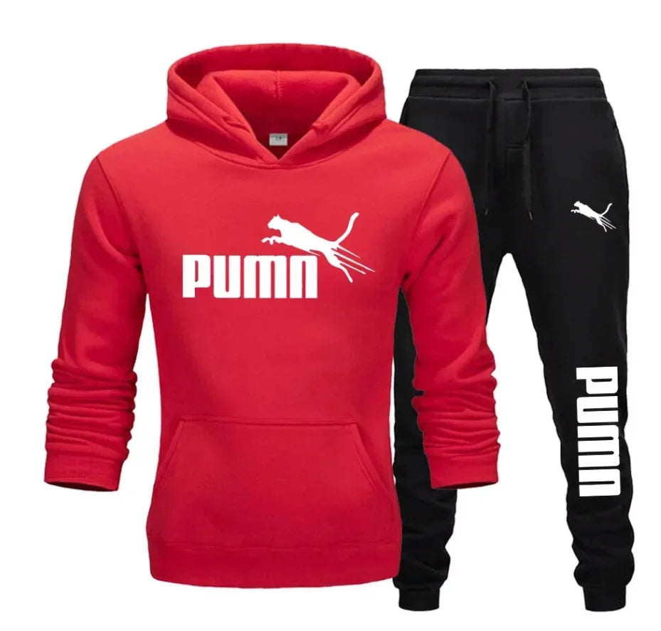 Conjunto de sudadera con capucha y pantalones deportivos para hombre
