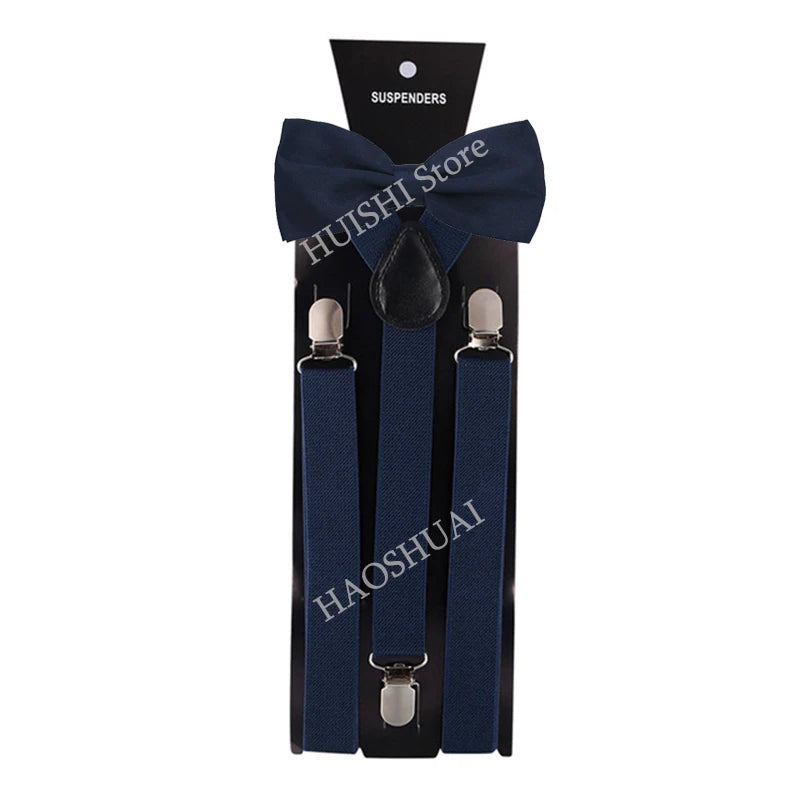 Unisex Elastic Suspenders with Bow Tie Option | The Daily Drop